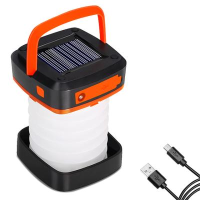 China Residential portable solar camping light with USB charging and discharging capability. Outdoor tent light with 1W high power LED for sale