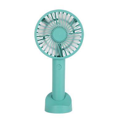 China USB DC5V/12V Lithium Battery Rechargeable Fan Gifts Bonus Table Promotional Mini Fan Portable Wireless Hand Held Fan Rechargeable Handheld Fan With Base for sale