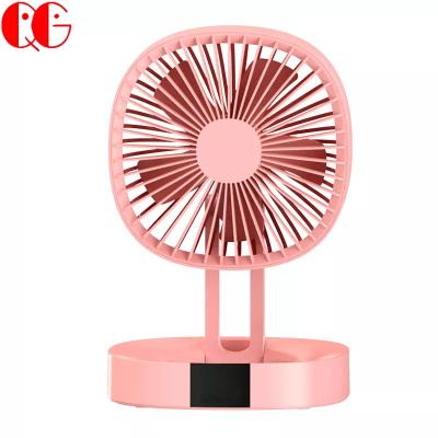 China / Outdoor Home Foldable USB Rechargeable Mini Table Fan 3 Speeds Multifunctional Portable Silent Portable Hanging Fan Camping Tent Fan for sale