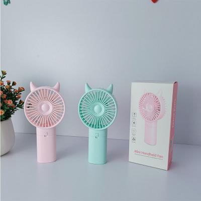 China Hot Selling Mini Portable Cartoon Fan Promotion Gift Outdoor Sports Fans Rechargeable Battery USB Fans Gift 2022 Portable USB Rechargeable Promotion Fans Mini Removable for sale