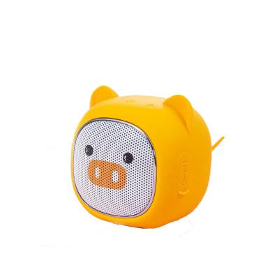 China High Quality Yes Hot Selling Mini 3V 1000mah Cute Pig Cartoon Wireless Speaker For Home Office Outdoor Easy To Wear for sale