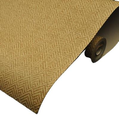 China Diamond Weave Natural Grasscloth Modern Papwe Weaving WallpaperI for sale