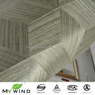 China Modern sisal collage wallpaper grasscloth wallcovering for interior designer's choice for sale