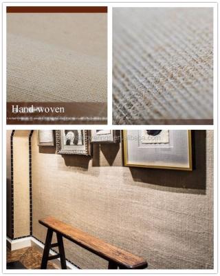 China Textures Modern Wallcovering Natural Jute Wallpaper for sale