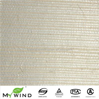 China Country Beige Fabric With Silver Glitter Background Wallcovering Restaurant Interior Decoration Modern Design Chinese Hand Made for sale