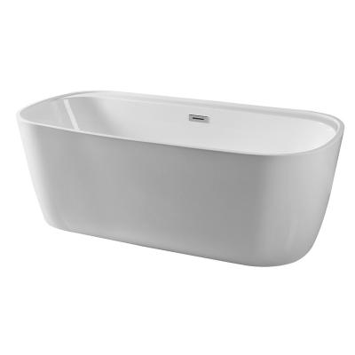 China 67 Inch Freestanding Garden / Home Glossy Outdoor Acrylic Freestanding Bathtubs For Adult for sale