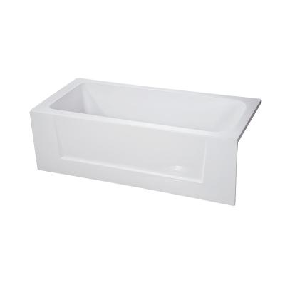 China Waltmal CIPC/CE Eco-friendly Material Small Size Alcove Soaking Tub Best Cheap Modern Acrylic Soaking Tub WTM-02831 71 Inch Deep Square for sale