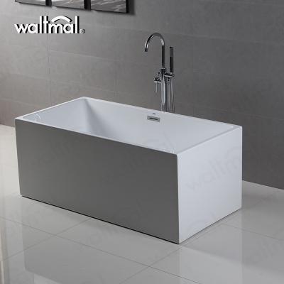 China Popular Used Acrylic Hotel Bathtub Tub WTM-02570 Eco-friendly Material Waltmal Standard Double Size Rectangle for sale