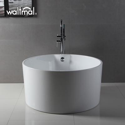 China Modern CUPC Ningbo Waltmal 45 inch small acrylic round freestanding bathtub for sale