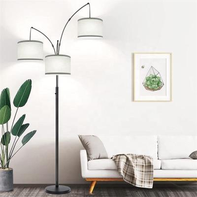 China Modern Indoor Modern American Fabric Lampshade Decorative Bedroom Living Room Study Room Floor Lamps and Lanterns for sale