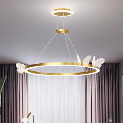 China Modern Modern Luxury Decorative Home Lighting Bedroom Living Room Butterfly Chandelier Pendant Lamp LED Ceiling Light for sale