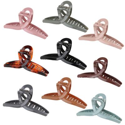 China Fashion RARA 11CM Amazon Hair Accessories Best Seller Fashionable Women Hair Clips Wholesale Acrylic Cross Hair Claws for sale