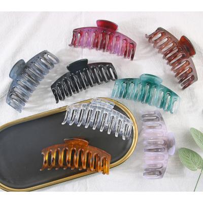 China RARA 11CM Amazon Best-selling Hair Clips Fashion Smart Casual Women's Smart Hair Clips Skeleton Acrylic Hair Claws Wholesale for sale