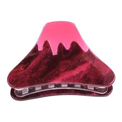 China Women Hair Claw/Cute Custom Insti Hair Clip Hair Clip RARA 6CM Wholesale Hair Accessories For Girls Fashion Volcano Acrylic Hair Claws for sale