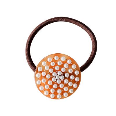 China Hot Selling INS Fashion Hair Band RARA 3.3CM Fashion Hair Accessories Wrap Around Shaped Hair Clips Acetate Elastic Hair Band for sale