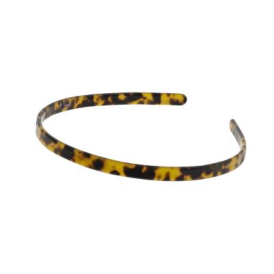 China Hot Selling Luxury Headband RARA 14CM Acetate CIA Fashion Hair Accessories Thin Turtle Headband Thin Acetate Wholesale for sale