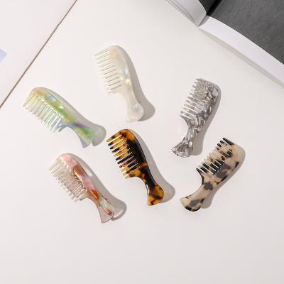 China Hair Comb RARA 7CM Hot Sale CIA Fashion Hair Accessories Wholesale Custom Turtle Acetate Luxury Korean Hair Comb Clips for sale