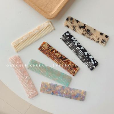 China Hair Comb RARA 11.3CM Hot Sale CIA Fashion Hair Accessories Wholesale Custom Tortoise Acetate Luxury Hair Comb for sale