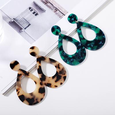 China Fashion RARA 6.8cm Hot Selling Classic Tortoise Color Fashion Ins Cute Earrings Acetate Earrings Sets for sale