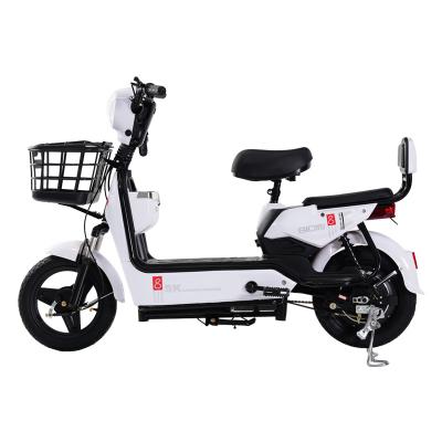 China Aluminum Alloy Electric Bike 14 Brushless Ebike Max Speed ​​350W Hub Motor 48V 14A Removable Battery for sale