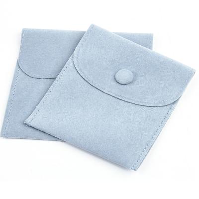 China BIODEGRADABLE Custom Packing Reusable Key Closure Ladies Velvet Jewelry Pouch Velvet Bag for sale