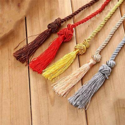 China 6mm Classic Gift Box Packing Accessory Tassels Ties Braided Tassel Rope For Decorative for sale