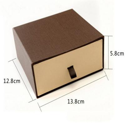 China Custom Wholesale Eco-Friendly Biodegradable Logo Printed Paper Slider Drawer Jewelry Boxes Packaging for sale