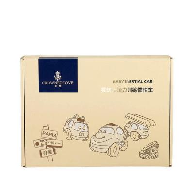 China Classic Logo Custom Kids Gift Paper Cardboard Box Corrugated Kids Toys Packaging Boxes With PVC Window for sale