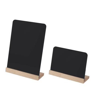 China Long-term erasable double-sided wooden hand-painted blackboard bar counter advertising information display board for sale