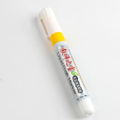 China Hot Sale Yellow Whiteboard Marking Pen School Teacher Erasable Dustproof Liquid Chalk Special Marking Chalk For Teachers for sale