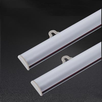 China Durable High Quality Aluminum Frame Ceiling Banner Rod Hanging Poster Semicircle Profile Hanging Flag Pole for sale