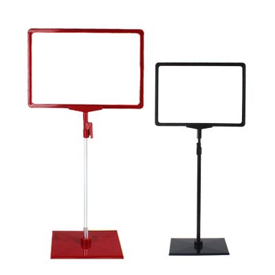 China Best Pharmacy Stand A5 Frame Aluminum Alloy Eco-friendly Promotional Advertising Desktop Display Stand for sale