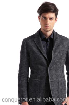 China Anti Shrink Italian Gentlemen Slim Fit Casual Tweed Suit 20150266 for sale