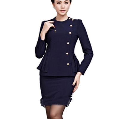 China Popular plus size products in the United States women's long two-piece skirt suits women's formal skirt suits for sale