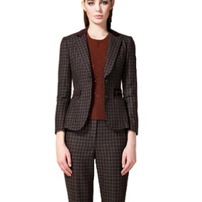 China Slim Fit Ali Baba China Market Ladies Blazers Ladies Women Office Dress Anti-Shrink Slim Fit Women's Tweed Blazer for sale