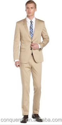 China Anti-pilling Sand 2-Button Medium Stretch Cotton Suit (SHT1185) for sale