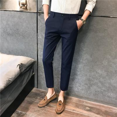 China Summer men's thin and thin Korean small feet pants breathable boys fashion all-match trend version pants for sale