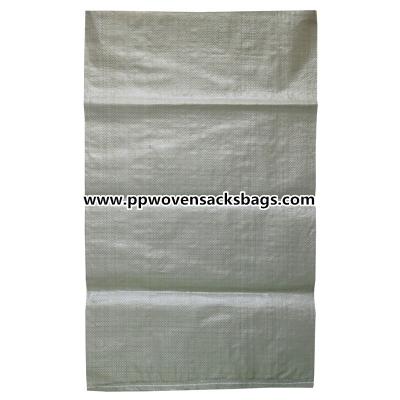 China Eco Friendly Recycled Beige PP Woven Sacks /  Industrial Woven Polypropylene Bags for sale