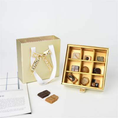 China Recycled Materials Competitive Price Color Gift Box With Lid And Base Box For Chocolate Candy for sale