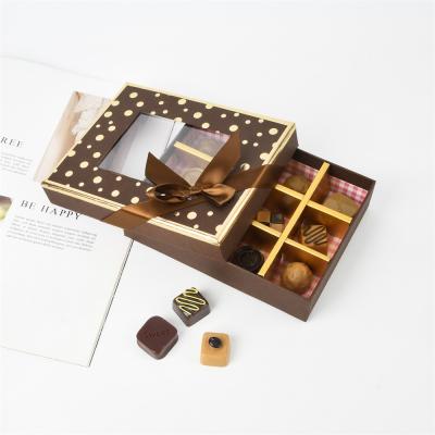 China Recycled Materials New Arrival Eco Friendly Packaging Box Lid And Bottom Sealed Box M Chocolate Boxes With Dividers for sale