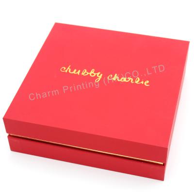 China Recycled Materials Customized Luxury Red Skin Care Product Boxes For Cosmetic Box Cosmetic Packaging for sale