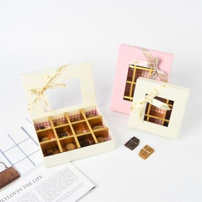 China Material Design Tanabata Valentine's Day Chocolate Box Recycled Unique Bow Festival Gift Box for sale