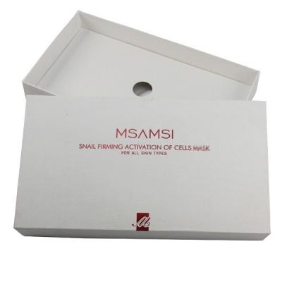 China Recycled Materials Customized Cosmetic Box White Folding Luxury Packaging Box LOGO Color Box for sale