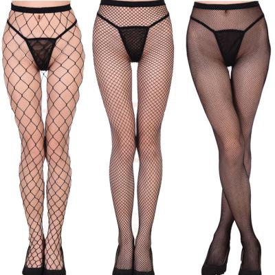 China Breathable Women Shape Lightly Transparent Female Fish Net Thigh High Gaiters Sexy Lace Body Socks for sale