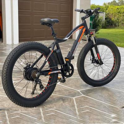 China Premium quality Ecotric aluminum alloy Rocket fat bike ebike 26 *4 mtb alloy electric adjustable suspension bicycle for sale