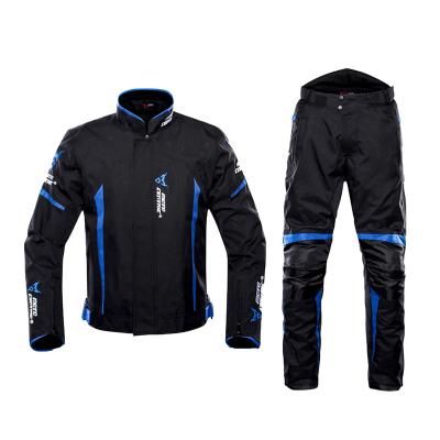 China Breathable Motorcycle Jacket Man Set Waterproof Windproof Moto Protective Motorcycle Riding Moto Jacket + Pants Suit Armor For Season 4 for sale