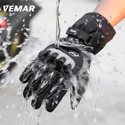 China Shell Guantes Moto Handschoenen Waterdicht Winddicht Full Finger Vemar Motorfiets Handschoenen Motor Winter Hard Touch Screen Vrouwen Snowboa for sale