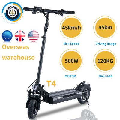 China Hot Sale 2 Wheel T4 Unisex Double Drive Electric Scooter 48V Self Balancing 10 Inch Off-Road Tire E Foldable Scooter For Adults for sale