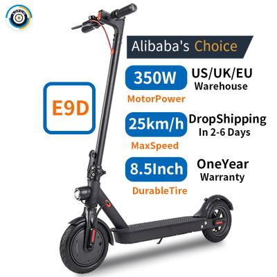 China Maxwheel E9D Unisex Fast Lightweight Electric Scooters Spain Warehouse Stock 8.5 Inch Honeycomb Tire 350w 7.5ah Battery E Foldable Scooters for sale