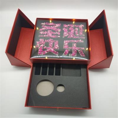 China Carton Craft Lash Eyelash Sweet Jewelry Custom Luxury Packaging Paper Gift Box With Clear PVC Window Front en venta